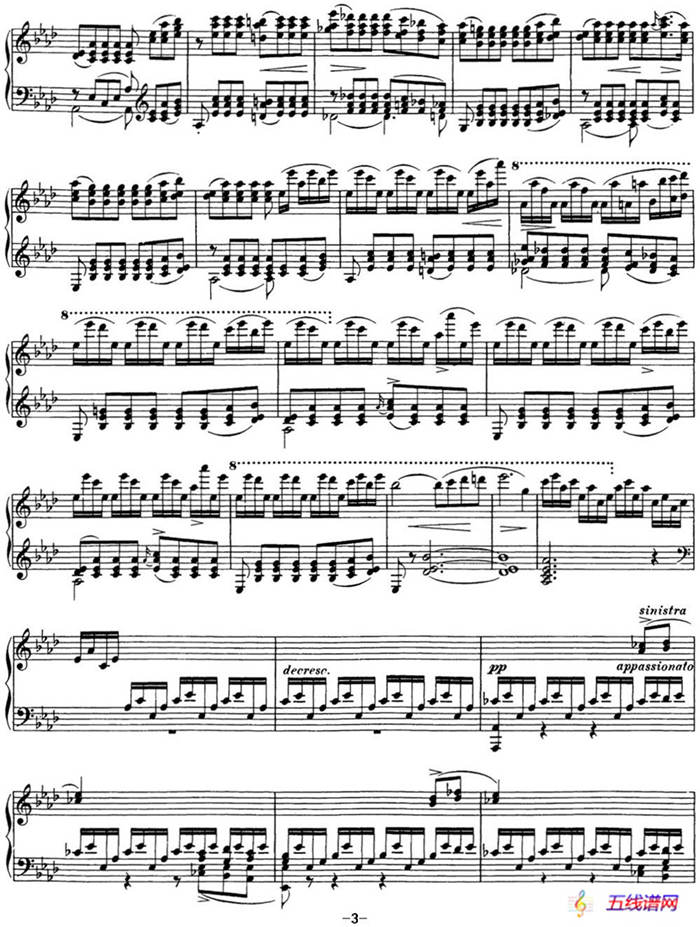 舒伯特f小调即兴曲D.935，Op.142（NO.1）