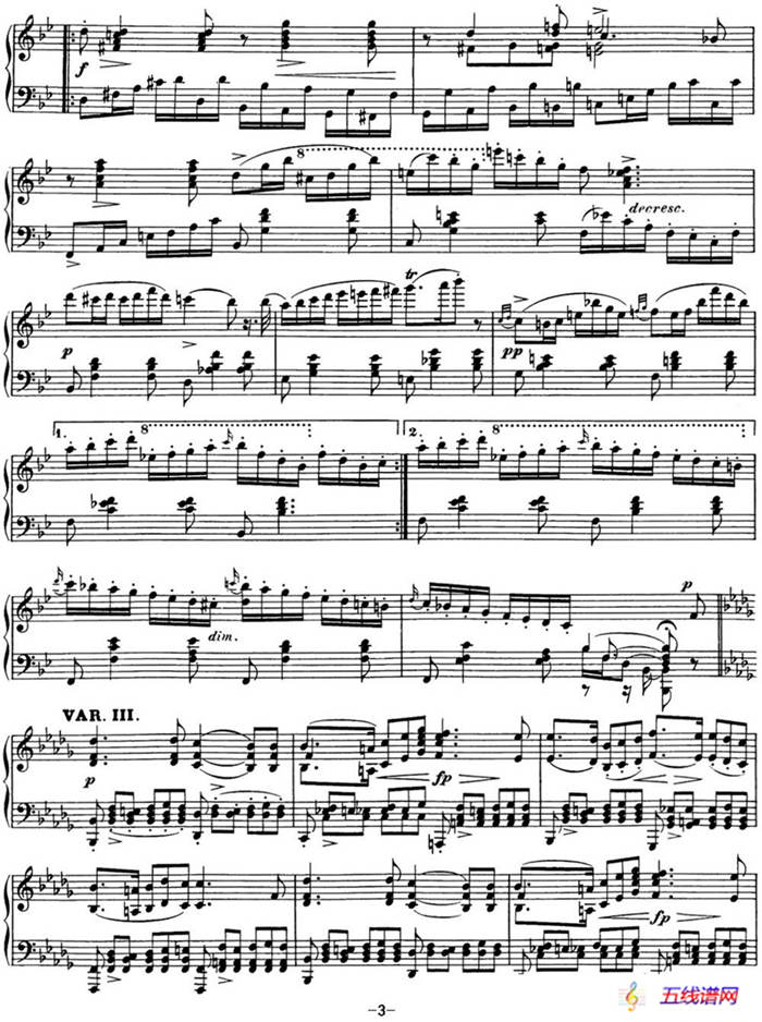 舒伯特降B大调即兴曲D.935，Op.142（NO.3）