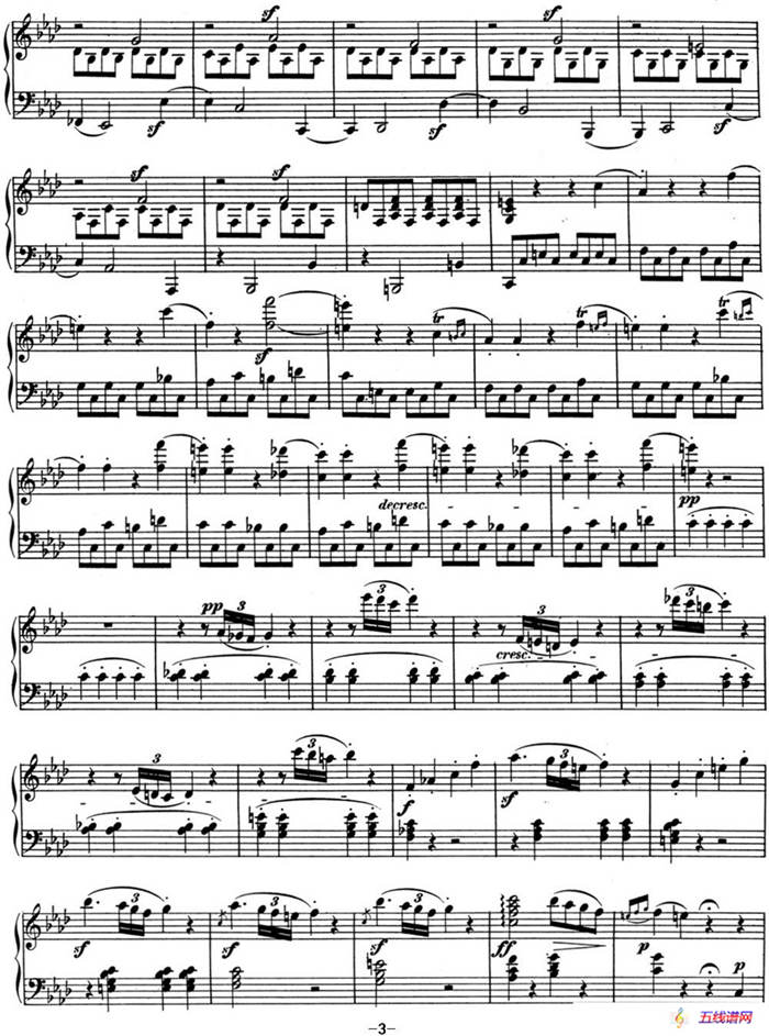 贝多芬钢琴奏鸣曲01 f小调 Op.2 No.1 F minor