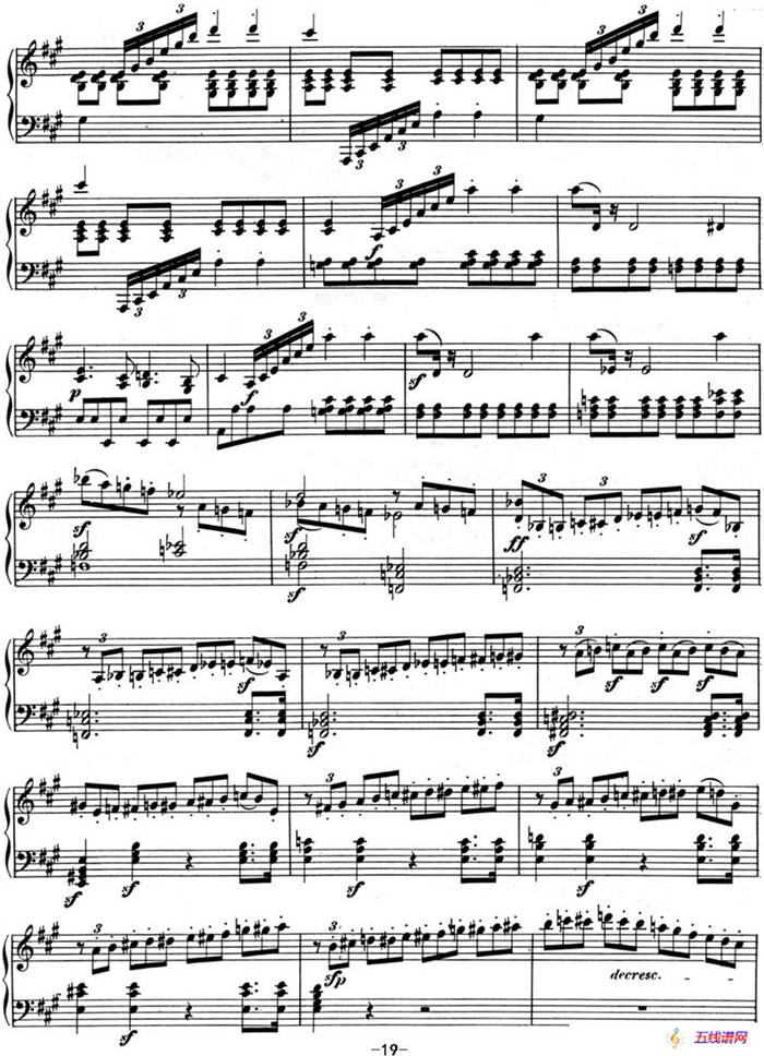 贝多芬钢琴奏鸣曲02 A大调 Op.2 No.2 A major