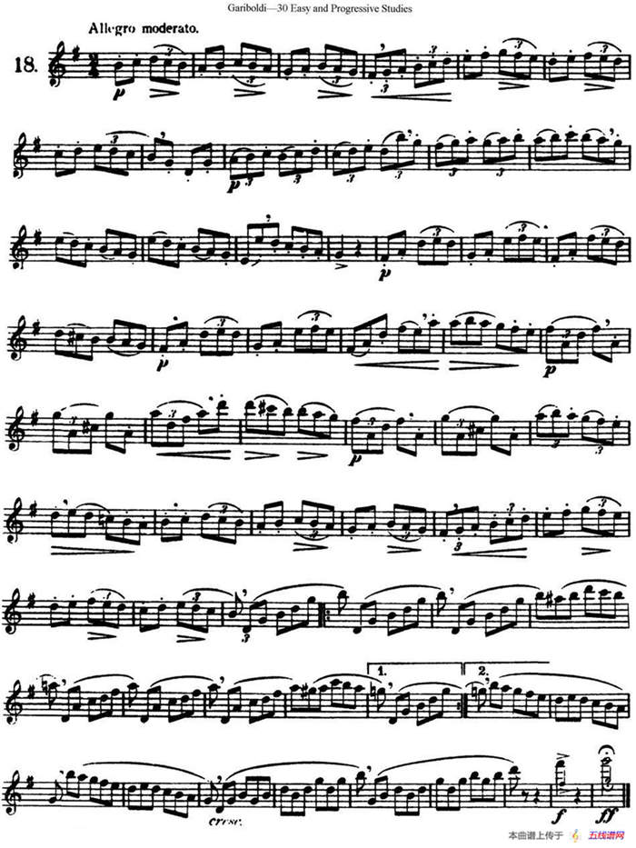 三十首基础及提高练习曲（NO.18）