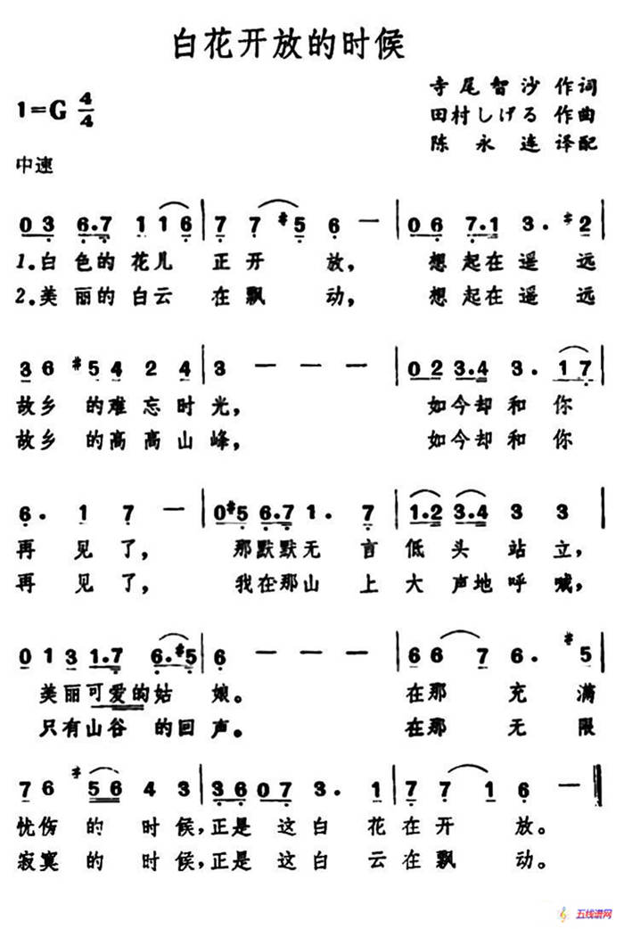 [日]白花开放的时候