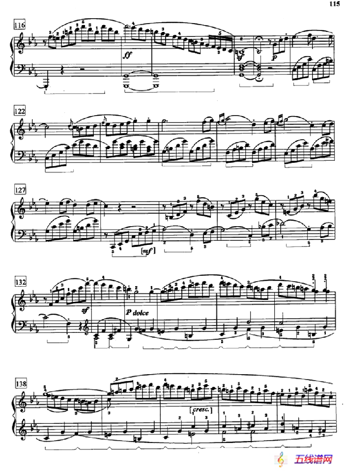 “悲怆”奏鸣曲Op.13（第三乐章）