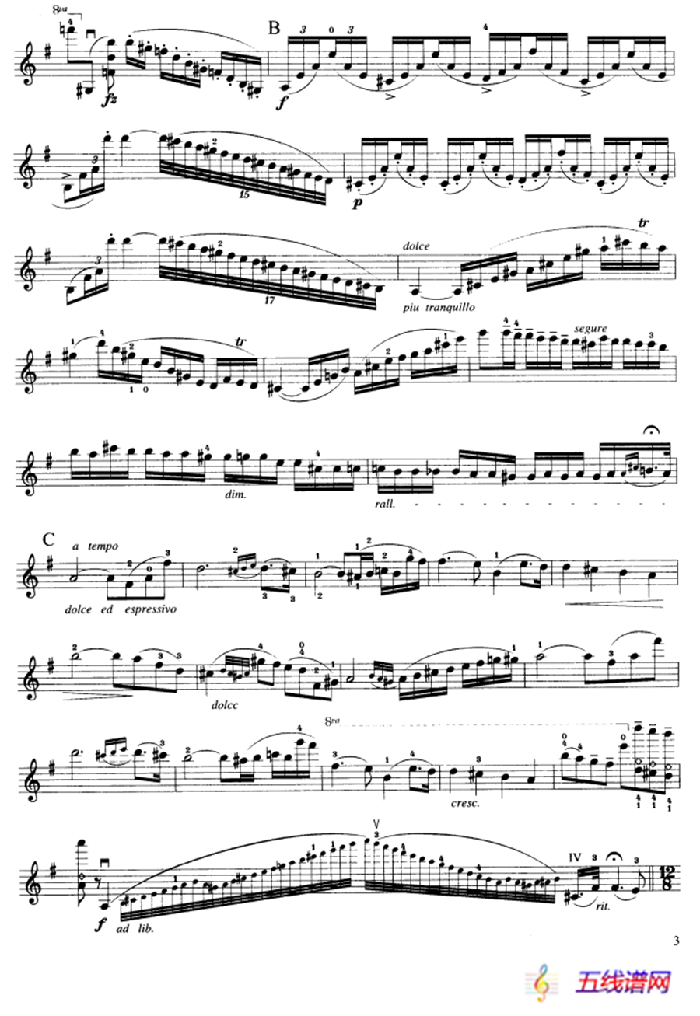 第七协奏曲Op.76（小提琴分谱）