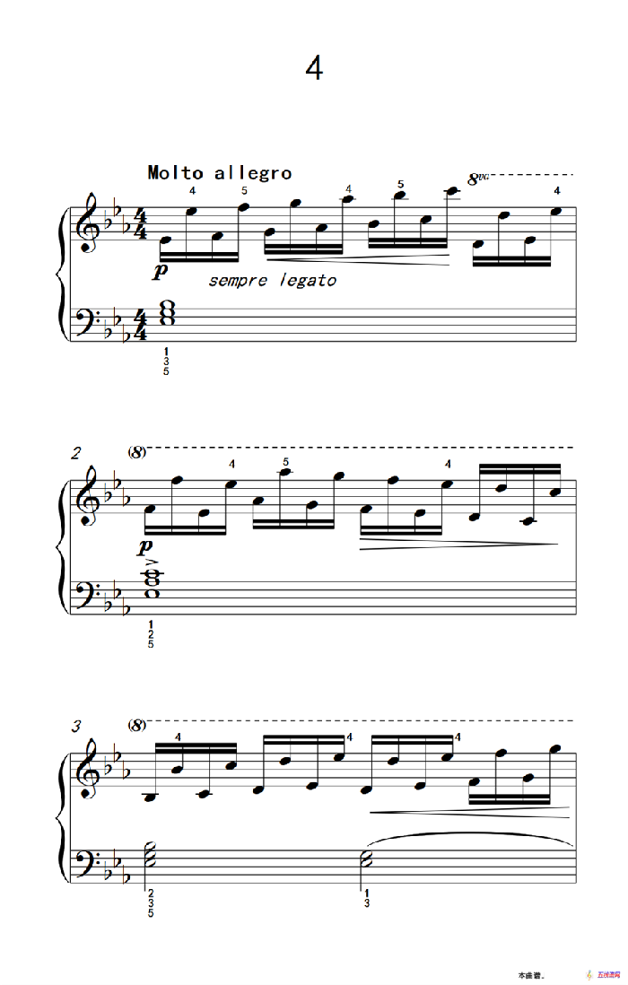 车尔尼钢琴八度练习曲 553（4）