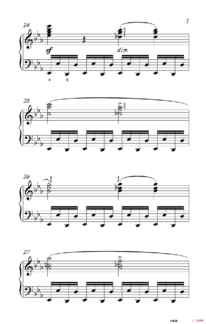 车尔尼钢琴八度练习曲 553（4）