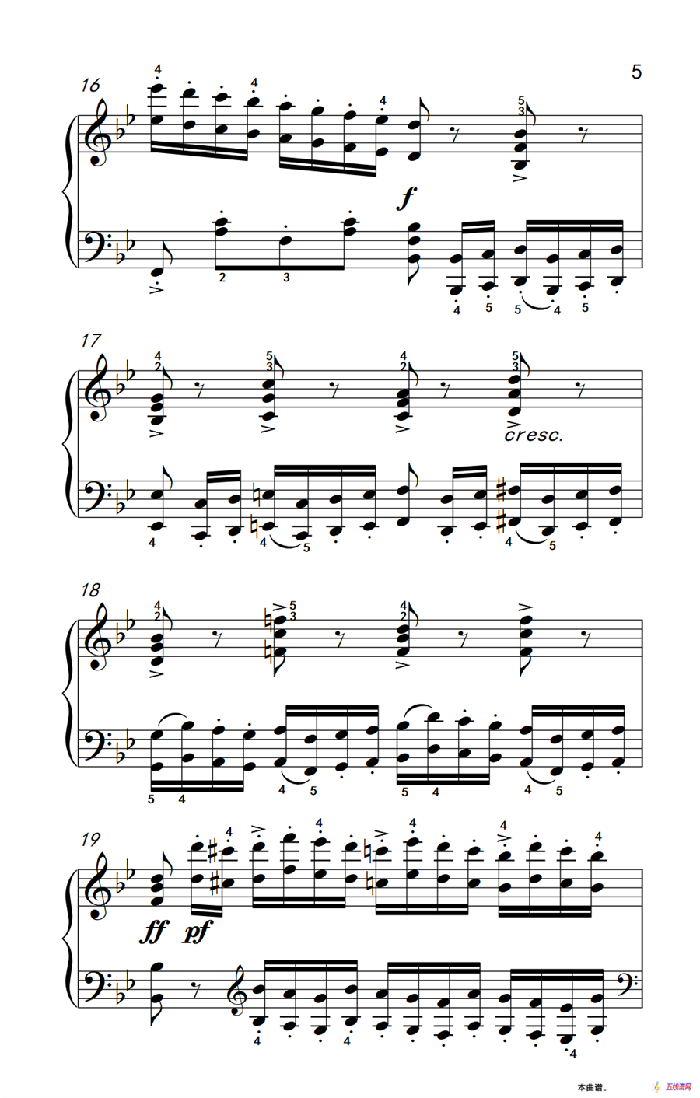 车尔尼钢琴八度练习曲 553（6）