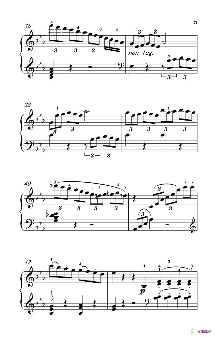 第八钢琴奏鸣曲（悲怆） 快板的回旋曲