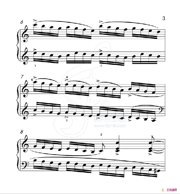 练习曲 1（克拉莫钢琴练习曲60首）