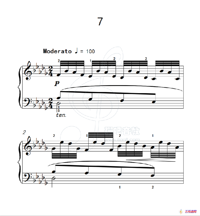 练习曲 7（克拉莫钢琴练习曲60首）