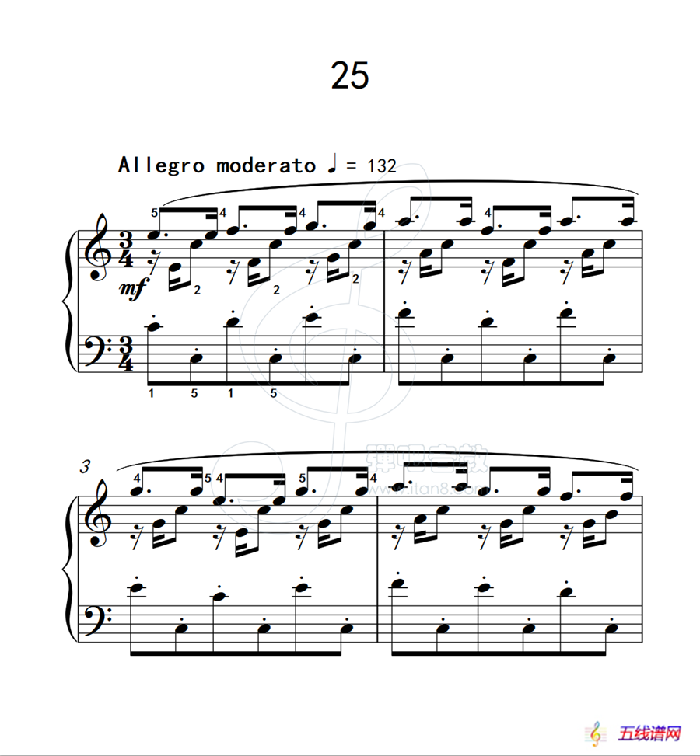 练习曲 25（克拉莫钢琴练习曲60首）
