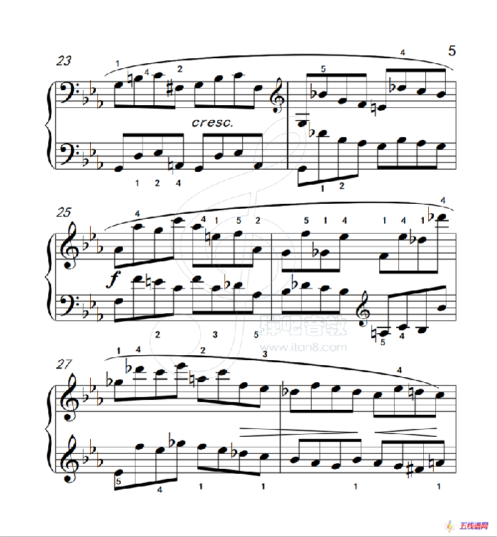 练习曲 27（克拉莫钢琴练习曲60首）