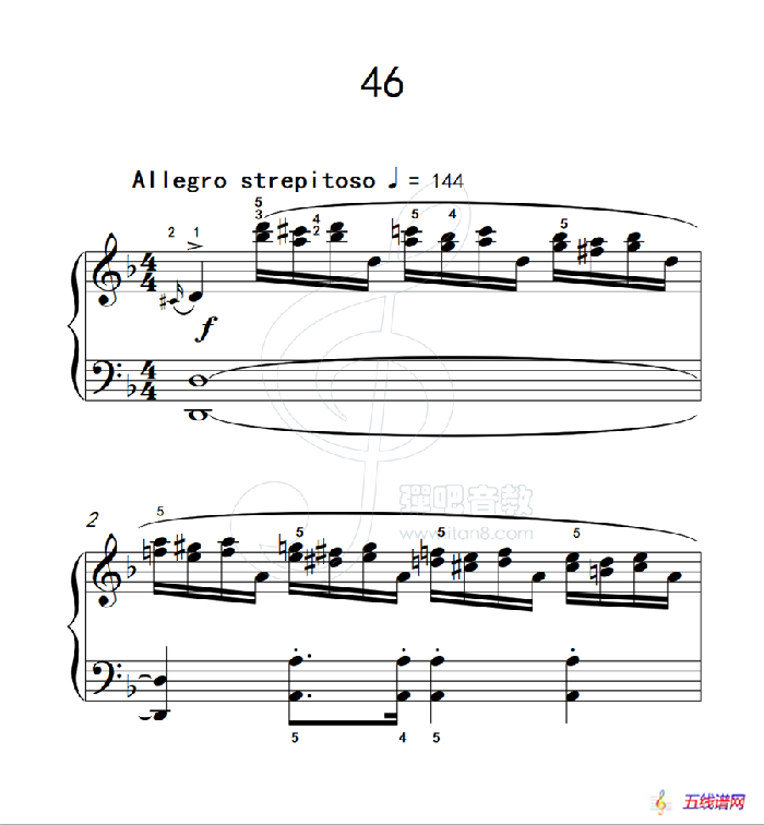 练习曲 46（克拉莫钢琴练习曲60首）