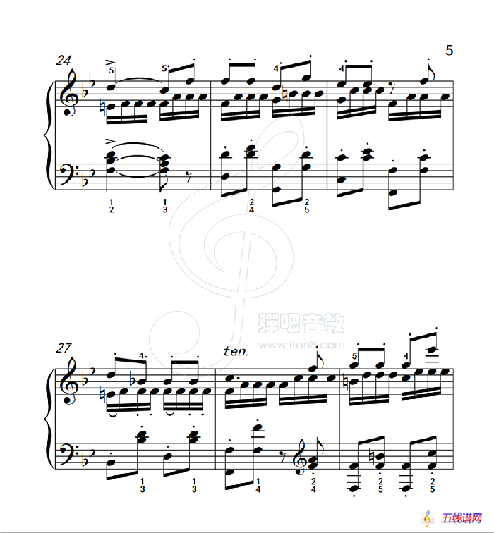 练习曲 52（克拉莫钢琴练习曲60首）
