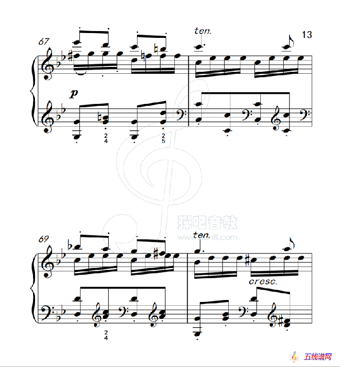 练习曲 52（克拉莫钢琴练习曲60首）