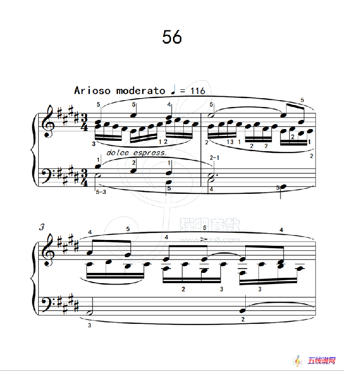 练习曲 56（克拉莫钢琴练习曲60首）