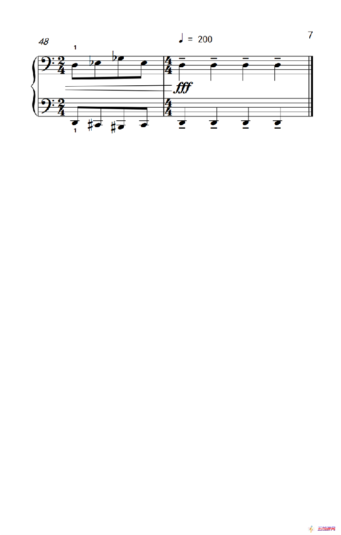 半音创意曲（三） A（巴托克 小宇宙 钢琴教程 6）