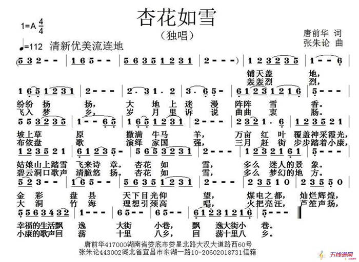 杏花如雪（唐前华词 张朱论曲）