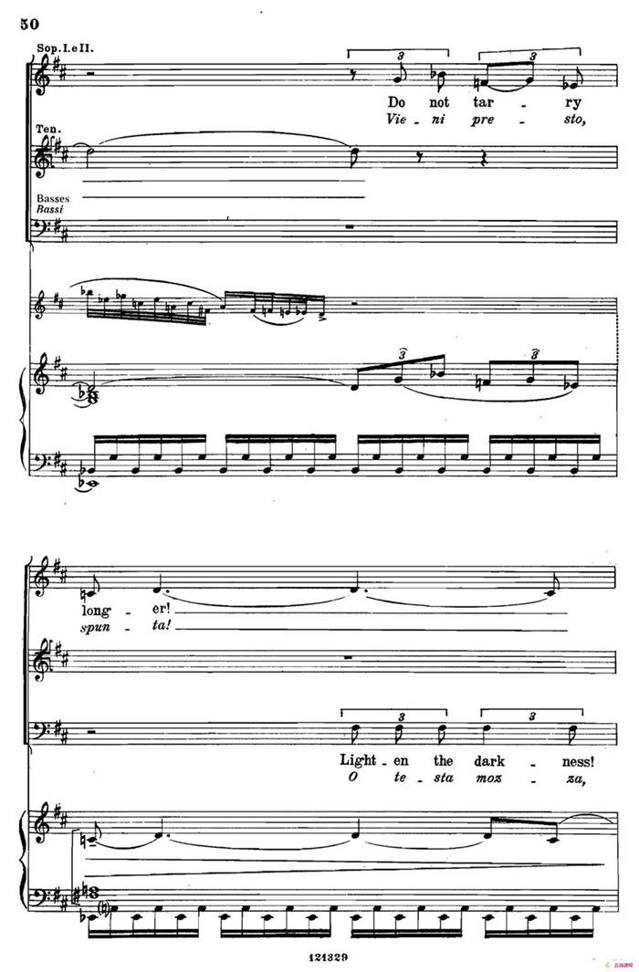 《图兰朵公主》三幕五场歌剧（英意双语）全谱（钢琴伴奏谱 P49——62）