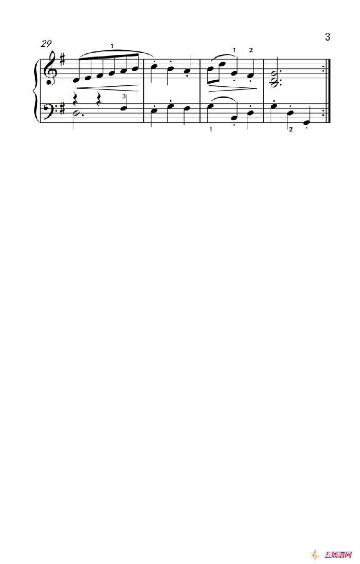 小步舞曲（二）（老年大学 钢琴教程 2）
