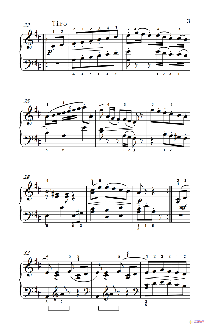 第三级 1.小步舞曲（中央音乐学院 钢琴（业余）考级教程 1-3级）