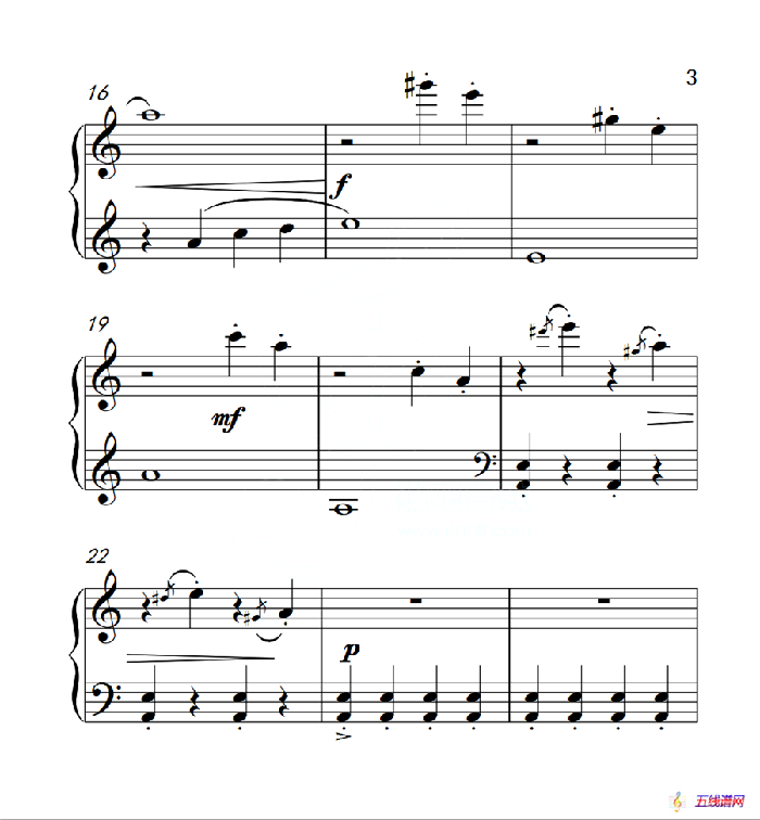 第一级B组 小猴走钢丝（中国音乐学院钢琴考级作品1~6级）