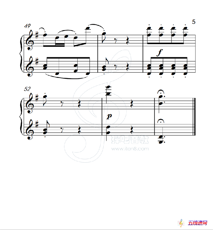 第二级 蜂蜜和三叶草（中国音乐学院钢琴考级作品1~6级）