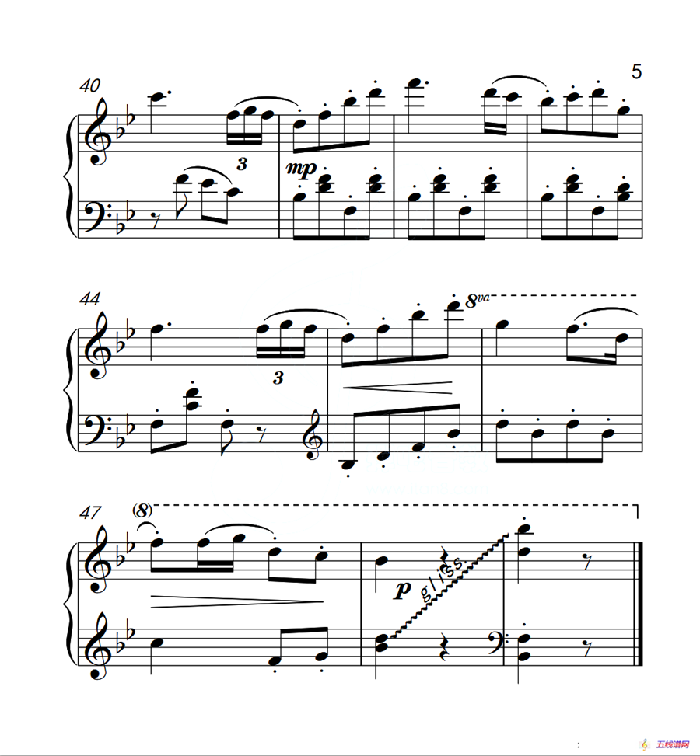 第三级 小风车（中国音乐学院钢琴考级作品1~6级）