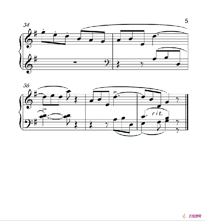 第四级 雪花（中国音乐学院钢琴考级作品1~6级）