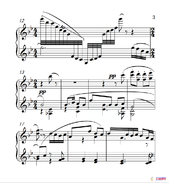 第六级A组 山歌（中国音乐学院钢琴考级作品1~6级）