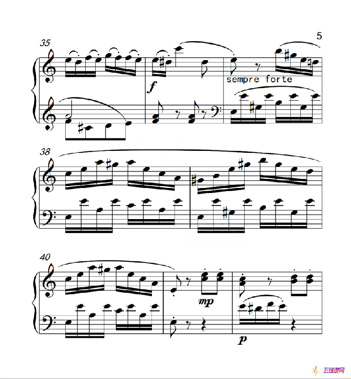 第六级B组 C大调奏鸣曲（中国音乐学院钢琴考级作品1~6级）