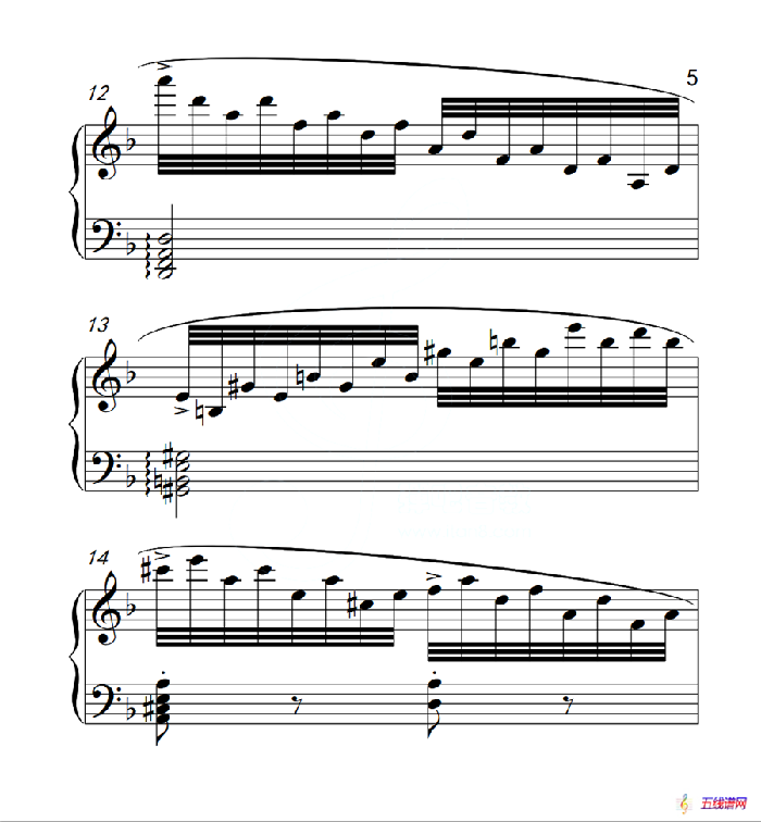 第六级 练习曲（中国音乐学院钢琴考级作品1~6级）