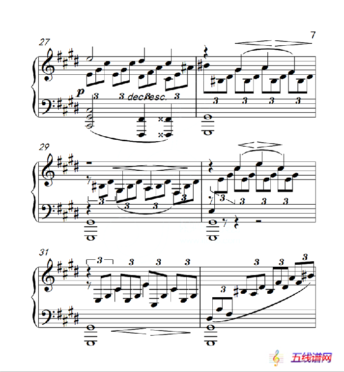 第六级 奏鸣曲（中国音乐学院钢琴考级作品1~6级）