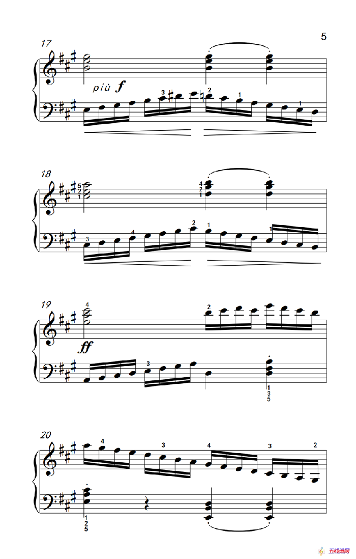 第四级 3.练习曲（中央音乐学院 钢琴（业余）考级教程 4-6级）