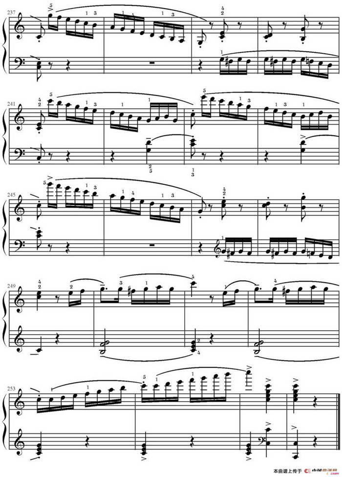 C大调小奏鸣曲 Op.20 No.1（库劳作曲版）