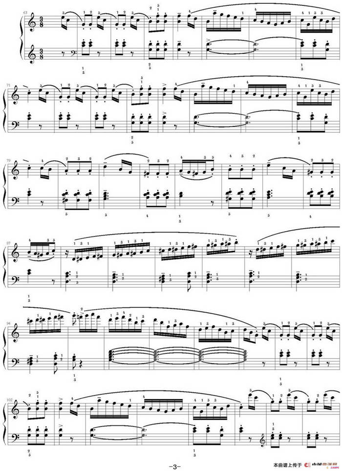 库劳C大调钢琴小奏鸣曲（Op.55，No.1）（足球小将制谱版）