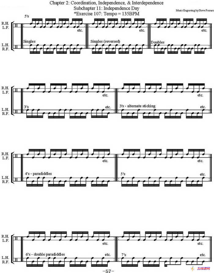 Thomas Lang - Creative Coordination（架子鼓双踩教程P51-75）