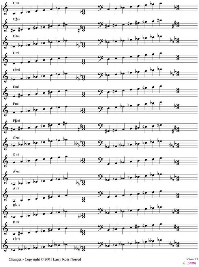 Changes（爵士乐和弦教材）（P21-40）