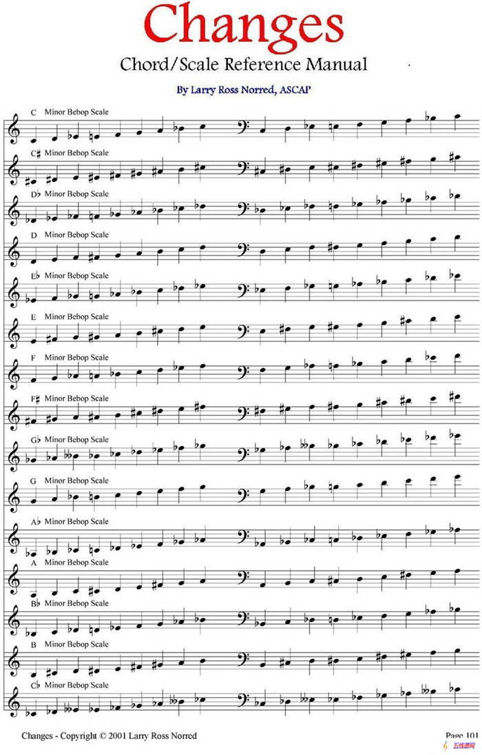 Changes（爵士乐和弦教材）（P101-125）