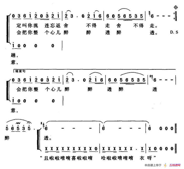 心醉侗鄉(xiāng)（龍燕怡 陳元貴詞 周小峰曲）