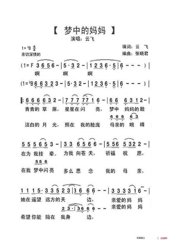 梦中的妈妈（大字老人适用）