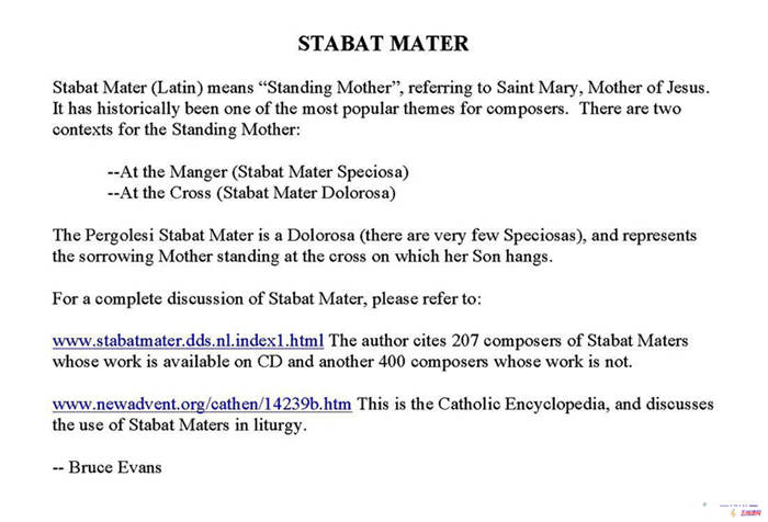 STABAT MATER（四重奏）