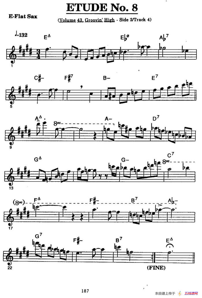 爵士乐超吹练习曲（八）