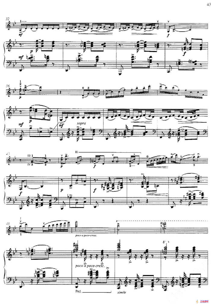 Three Preludes for Piano·Ⅰ（为钢琴而作的三首前奏曲·Ⅰ）（小提琴+钢琴伴奏）
