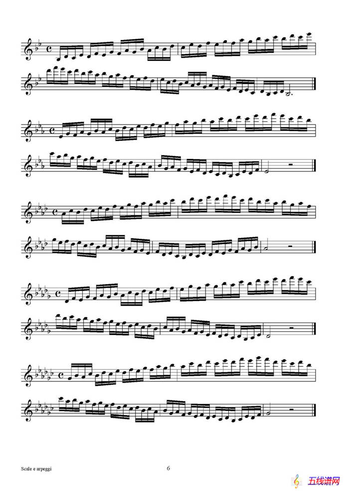 实用的萨克斯音阶练习曲集（P1——15）