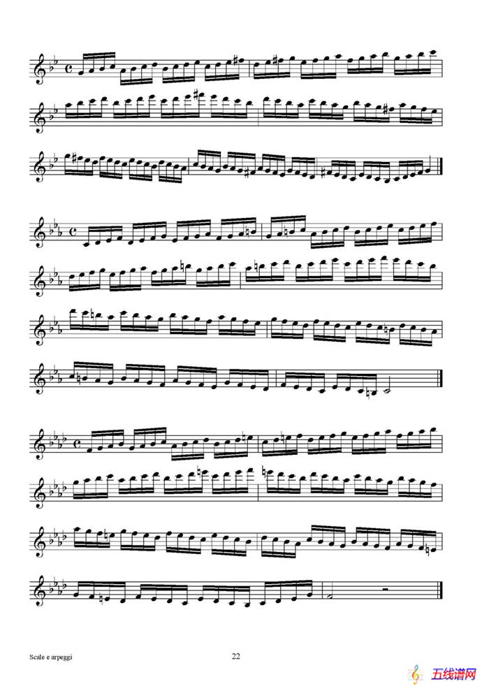 实用的萨克斯音阶练习曲集（P16——30）
