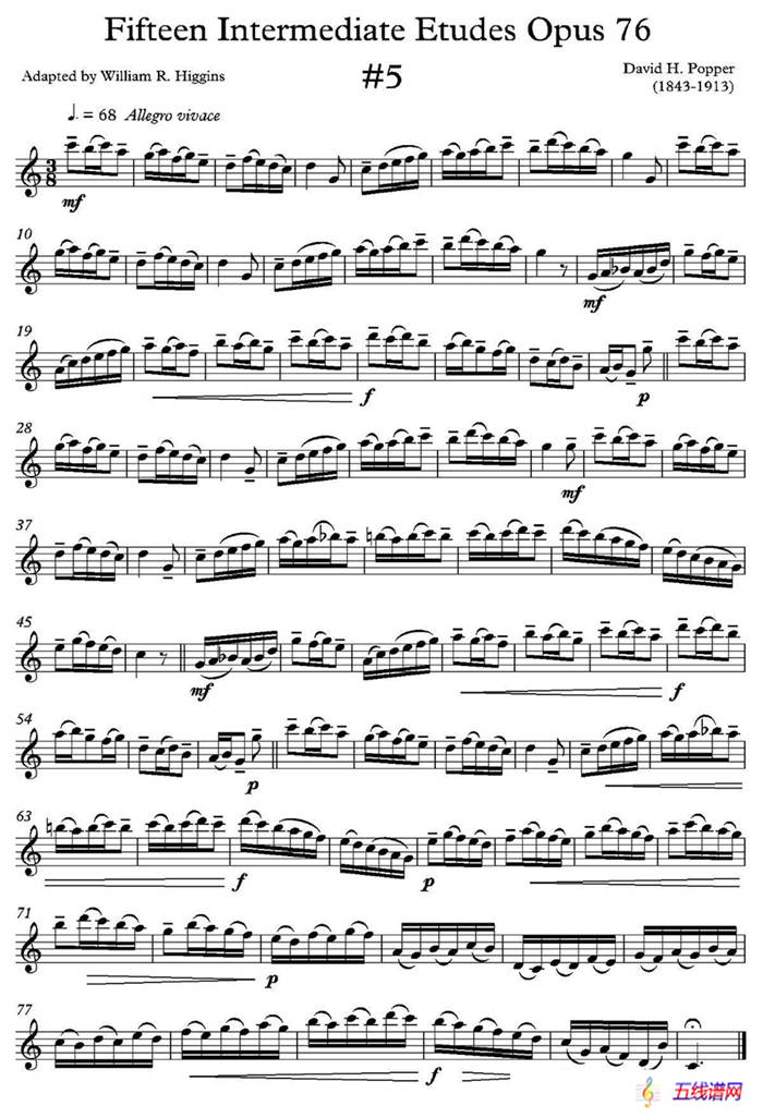 中级练习曲15首 Op76（5）
