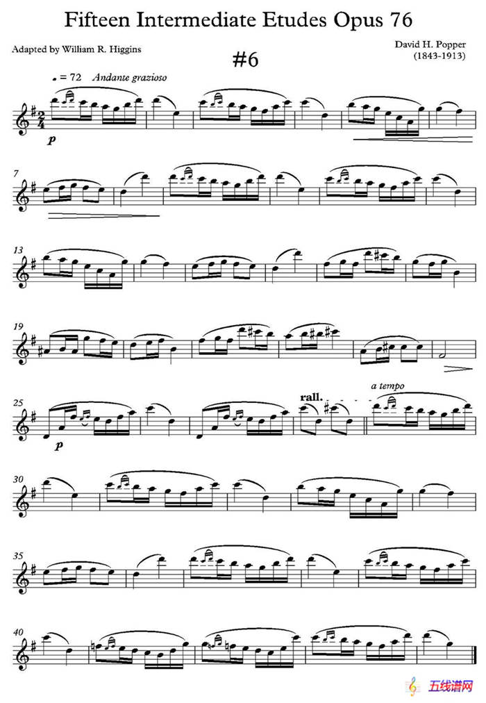 中级练习曲15首 Op76（6）