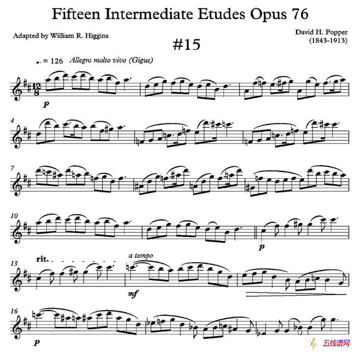 中级练习曲15首 Op76（15）