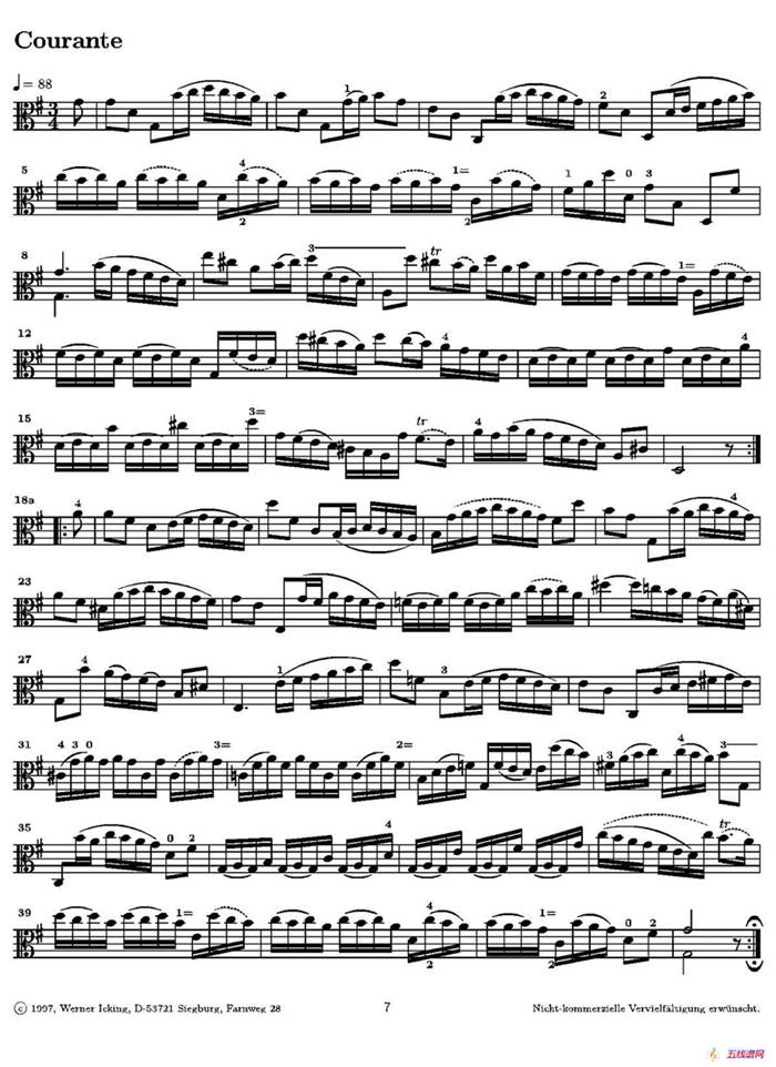 巴赫《无伴奏组曲》Ⅰ（中提琴）